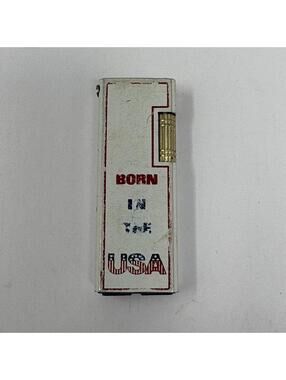 Vintage Born In The USA Theme Lighter Tobacciana Collectible
